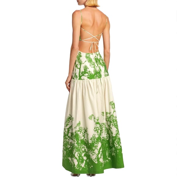 Silvia Tcherassi Shannon Green Cyprus printed Cotton Dress Sz L New with… - Picture 5 of 15